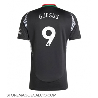 Arsenal Gabriel Jesus #9 Maglia Gara Trasferta Repliche 2024-25